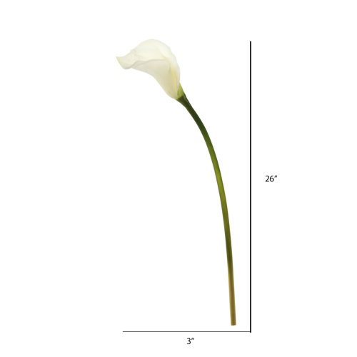 Greyleigh™ 26" Artificial Calla Lily Stem & Reviews Wayfair Canada